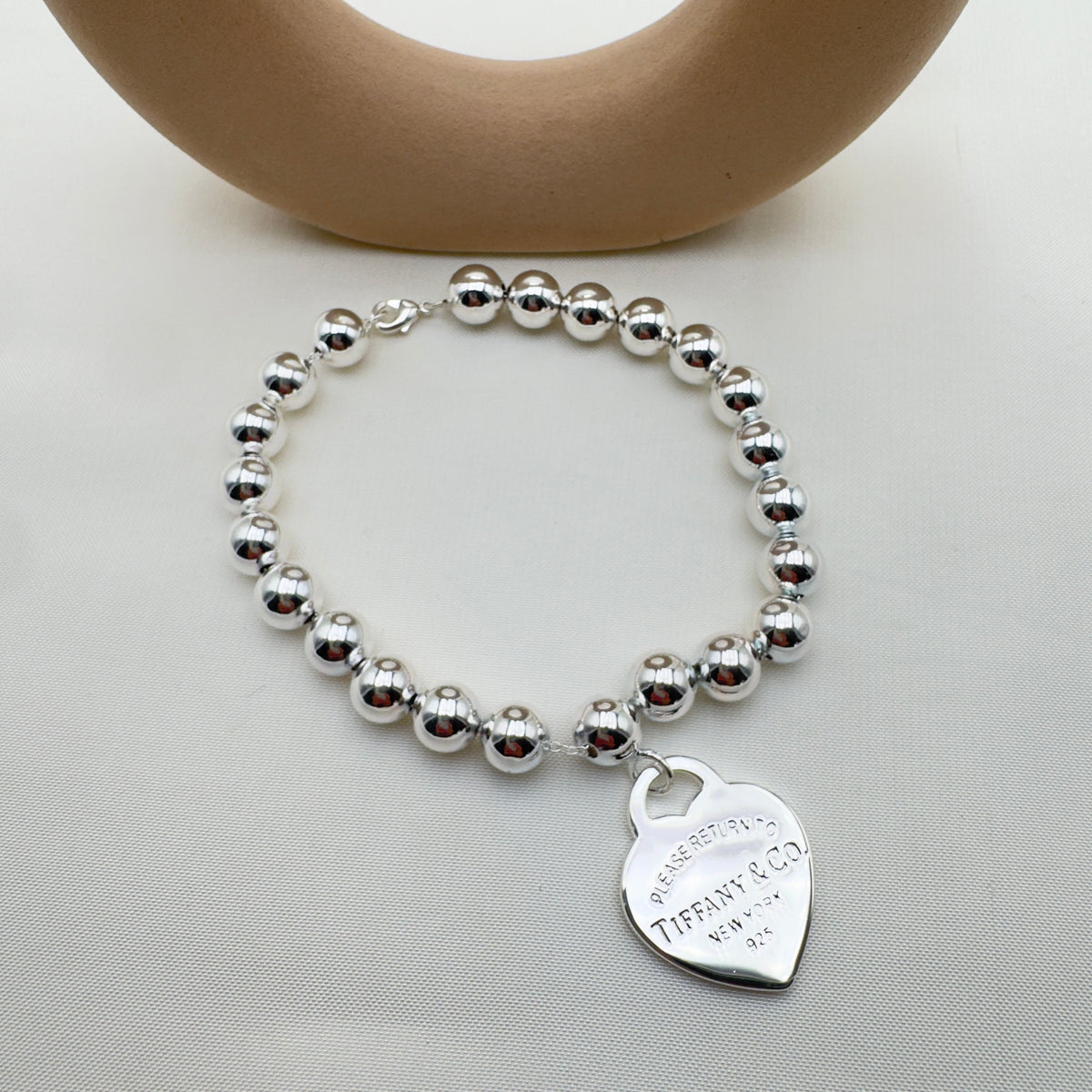 Bracciale Tiffy Heart Beads 8 mm