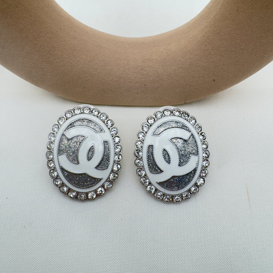 Orecchini CC Ovali Crystal
