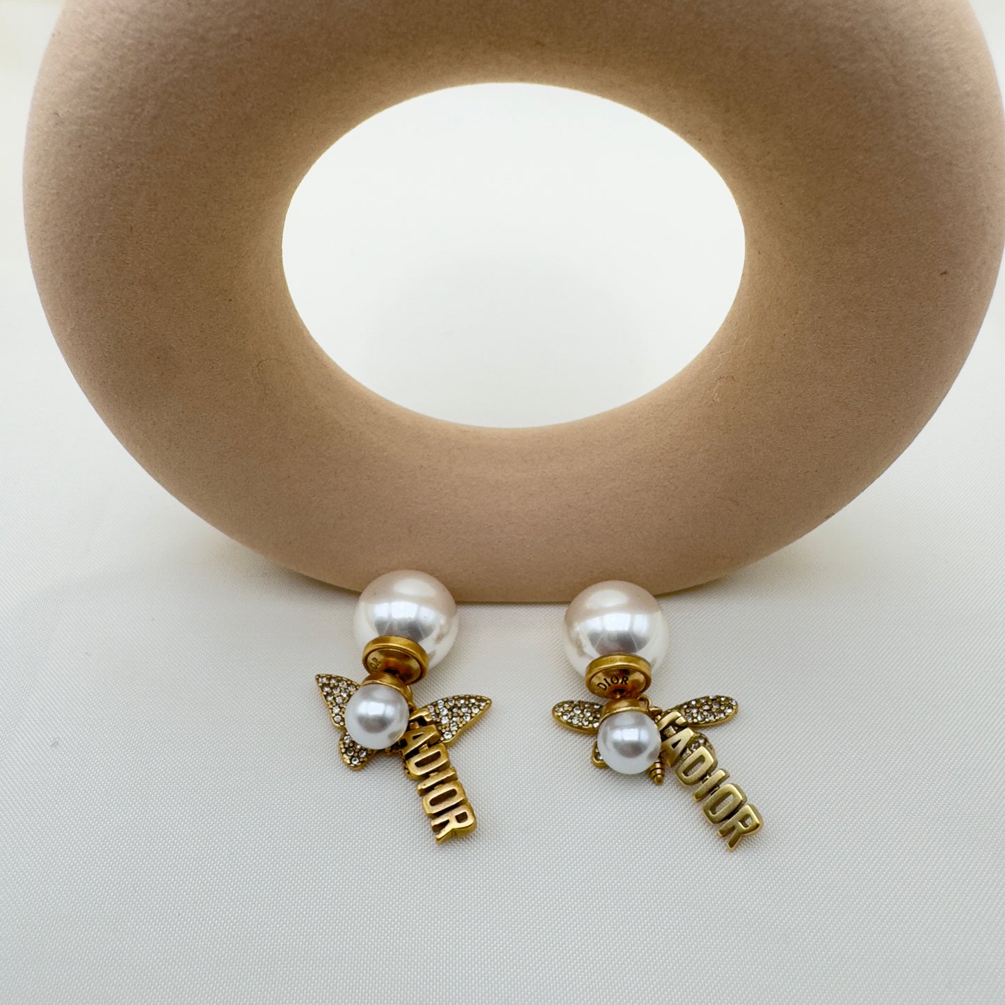 Orecchini con Perla e Strass CD