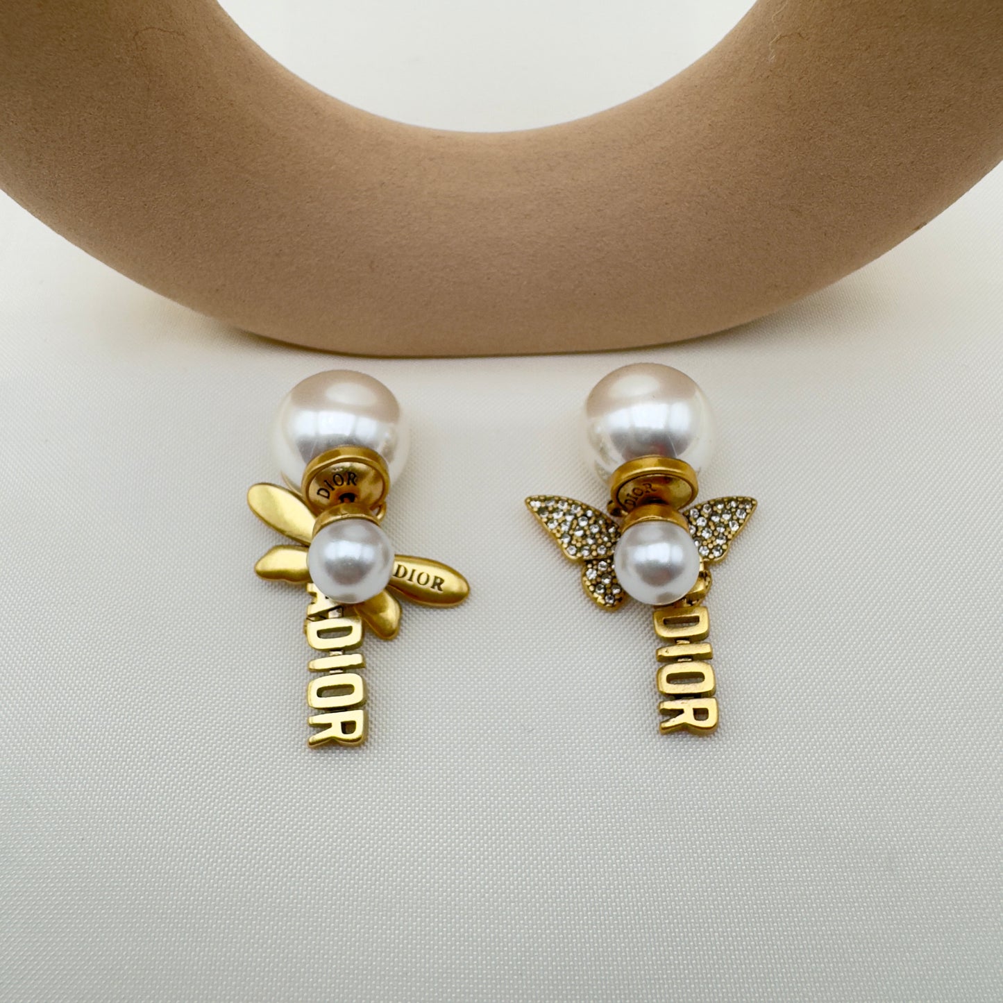 Orecchini con Perla e Strass CD
