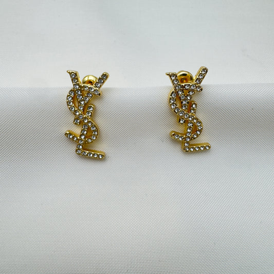 Orecchini Brillanti Oro YSL
