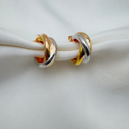 Orecchini Duo Gold & Silver