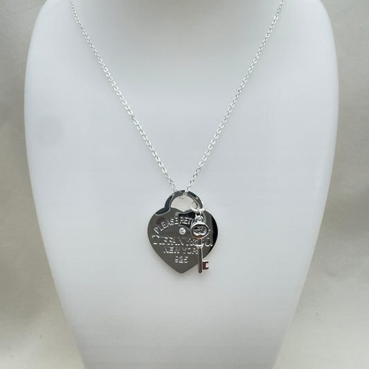 Collana Tiffany Heart con Chiave – Argento