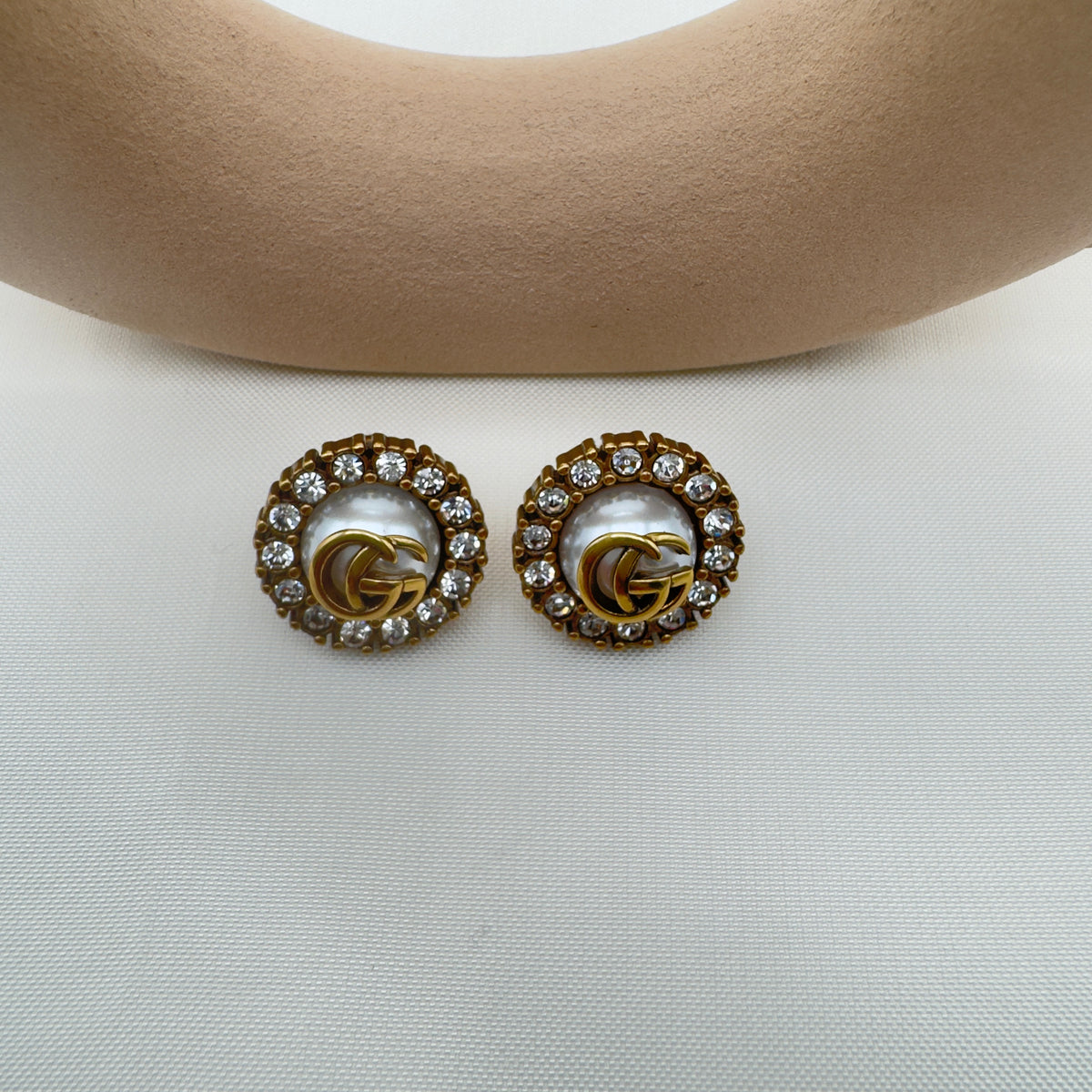Orecchini Vintage Perla & Cristalli