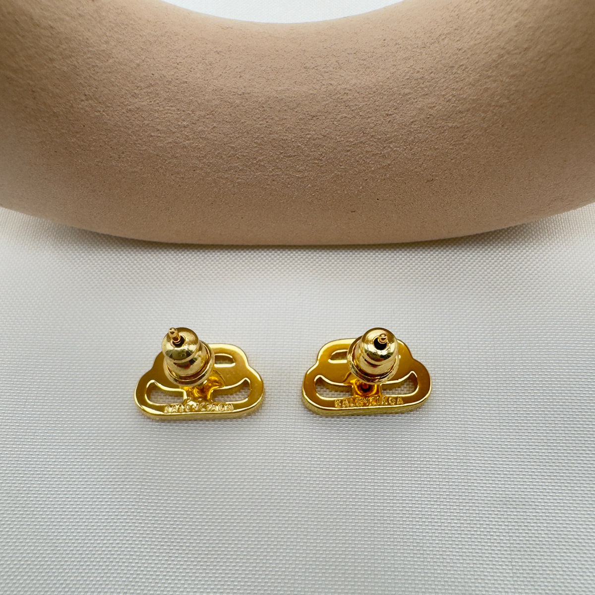 Orecchini Mini Logo Gold