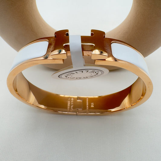 Bracciale Elegance Bianco & Oro Rosa