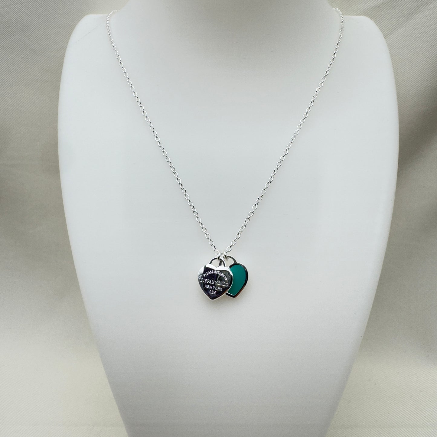 Collana Doppio Cuore Mini Tiffany