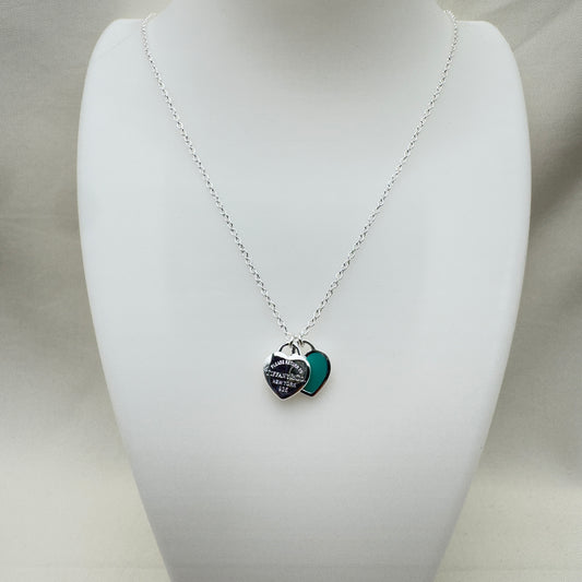 Collana Doppio Cuore Mini Tiffany
