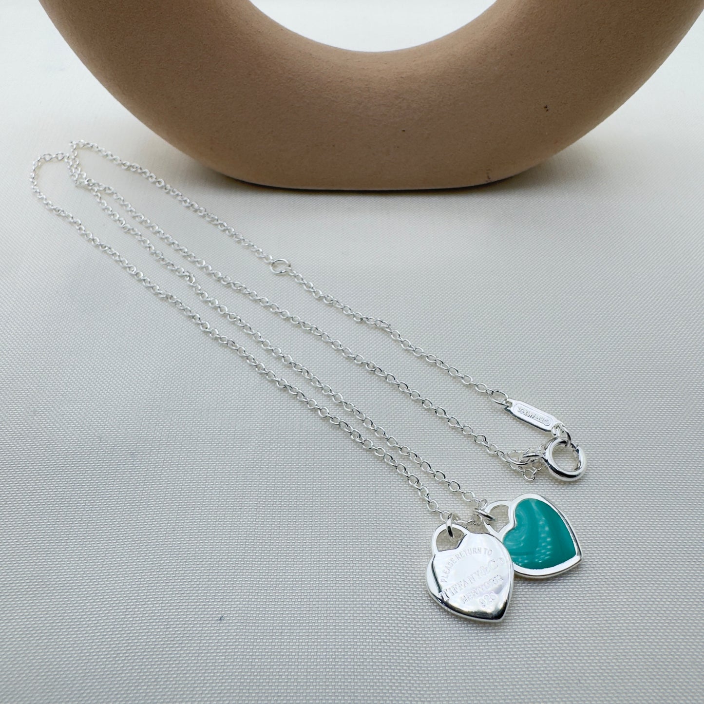 Collana Doppio Cuore Mini Tiffany