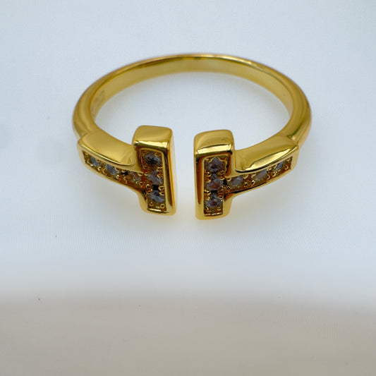 Anello Tiffany Con Zirconi