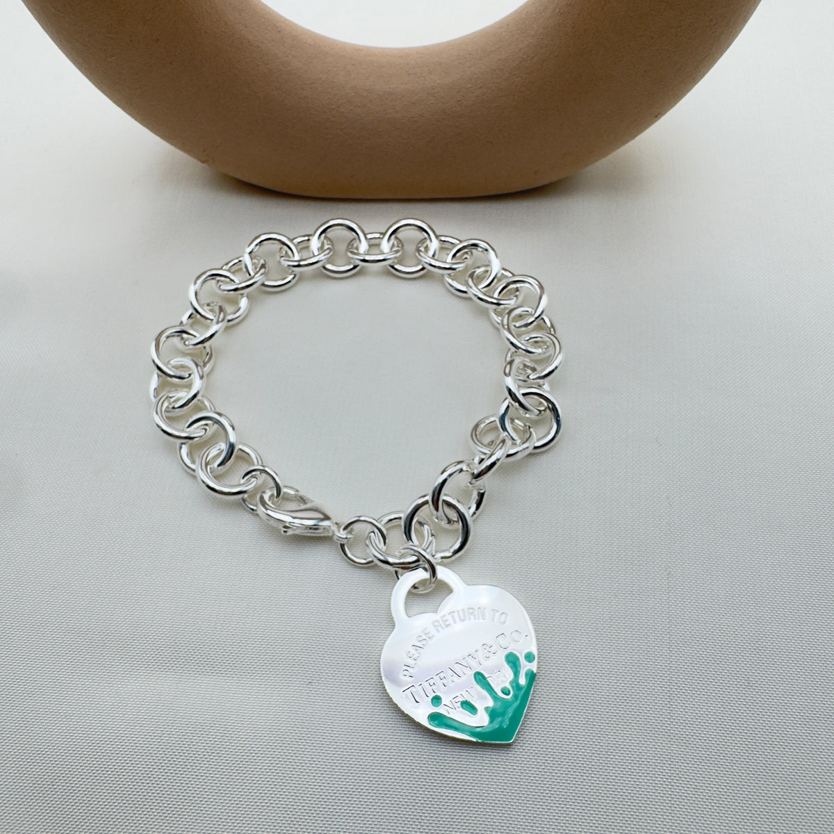 Bracciale Cuore Splash Verde
