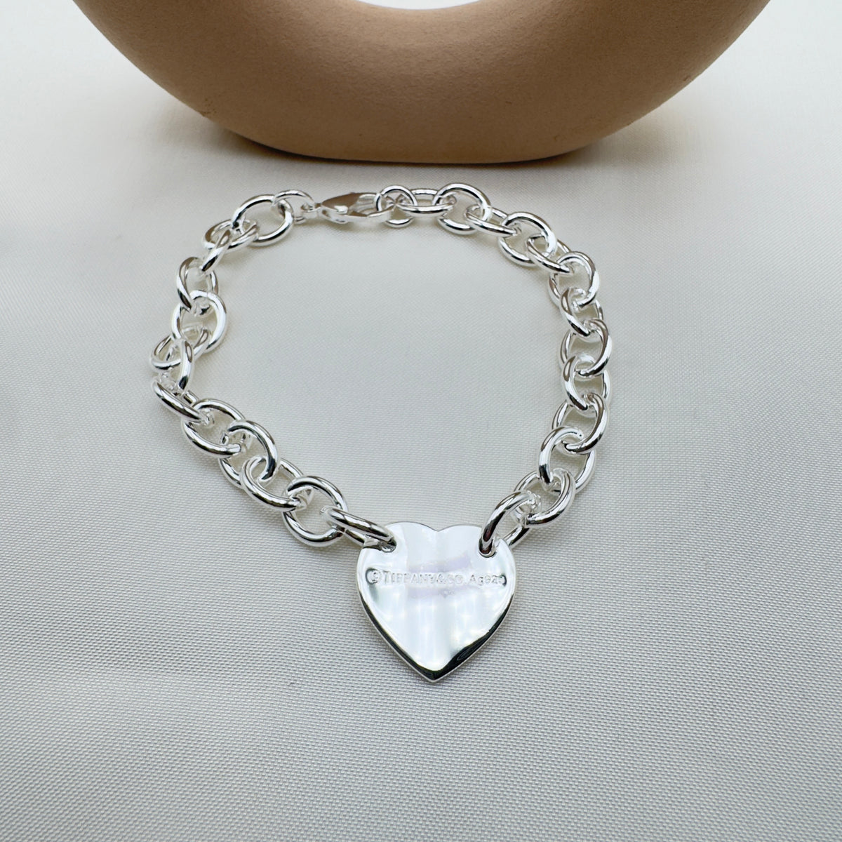 Bracciale Cuore Catena Argento Tiffy