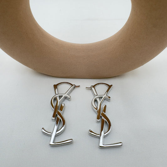 Orecchini Icon YSL Argento