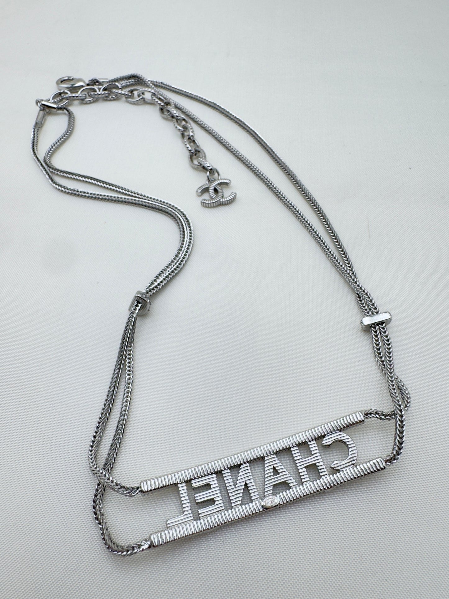 Collana Argentata con Strass CC